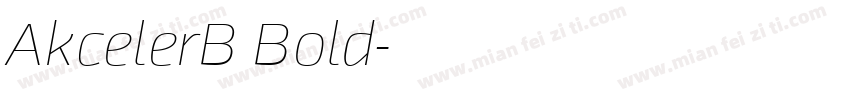 AkcelerB Bold字体转换